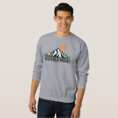 Retro Himmlischer Berg Skipiste Sweatshirt (Vorne ganz)