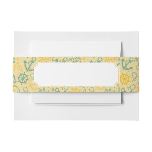 Retro Hintergrund mit Anker, Seile Einladungsbanderole (Vorderseite Beispiel)