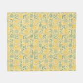 Retro Hintergrund mit Anker, Seile Fleecedecke (Vorderseite (Horizontal))