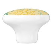 Retro Hintergrund mit Anker, Seile Keramikknauf (Seitenansicht)