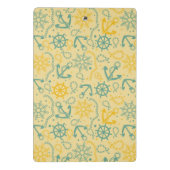 Retro Hintergrund mit Anker, Seile Mini Klemmbrett (Rückseite)