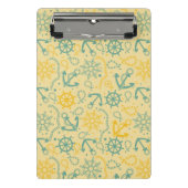 Retro Hintergrund mit Anker, Seile Mini Klemmbrett (Vorderseite)