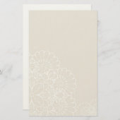 Retro-Hintergrund mit Spitzenverzierung Briefpapier (Vorne/Hinten)