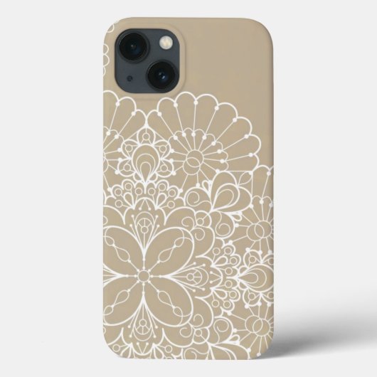 Retro-Hintergrund mit Spitzenverzierung Case-Mate iPhone Hülle (Rückseite)