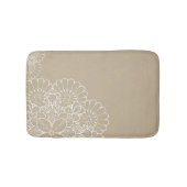Retro Hintergrund mit Spitzeverzierung Badematte (Vorderseite)