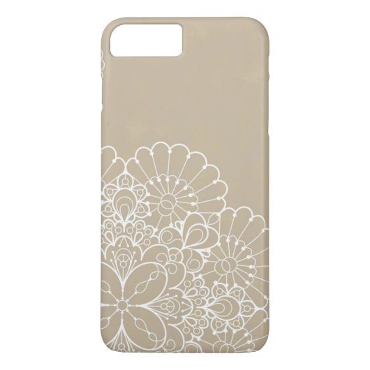 Retro Hintergrund mit Spitzeverzierung Case-Mate iPhone Hülle (Rückseite)