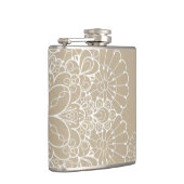 Retro Hintergrund mit Spitzeverzierung Flachmann (Rechts)