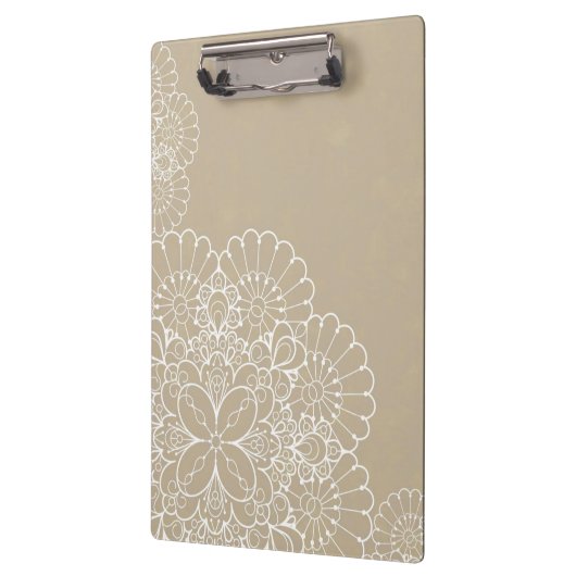 Retro Hintergrund mit Spitzeverzierung Klemmbrett (Links)