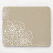 Retro Hintergrund mit Spitzeverzierung Mousepad (Vorne)