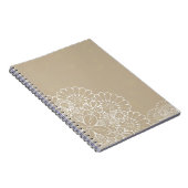 Retro Hintergrund mit Spitzeverzierung Notizblock (Rechte Seite)