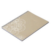 Retro Hintergrund mit Spitzeverzierung Notizblock (Linke Seite)