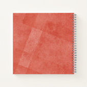 Retro-Hintergrund-Monogramm-Name Notizblock (Rückseite)