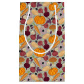 Retro Hintergrund vom Frischgemüse Kleine Geschenktüte (Vorderseite)