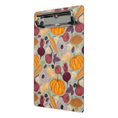 Retro Hintergrund vom Frischgemüse Mini Klemmbrett (Gewinkelt2)