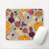 Retro Hintergrund vom Frischgemüse Mousepad (Mit Mouse)