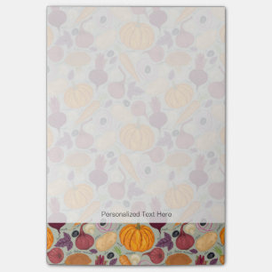 Retro Hintergrund vom Frischgemüse Post-it Klebezettel