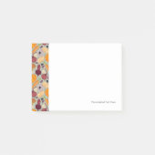 Retro Hintergrund vom Frischgemüse Post-it Klebezettel (Vorderseite)