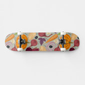 Retro Hintergrund vom Frischgemüse Skateboard (Horizontal)