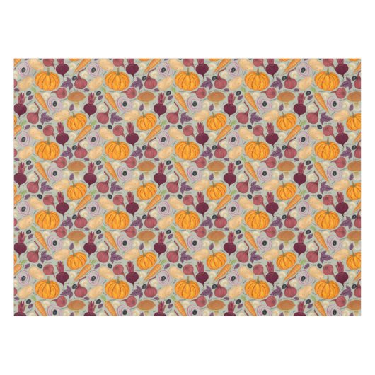 Retro Hintergrund vom Frischgemüse Tischdecke (Vorderseite (Horizontal))