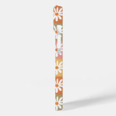 Retro Hippie 1960er 1970er Daisy Floral Pink Orang Case-Mate iPhone Hülle (Rückseite / Links)