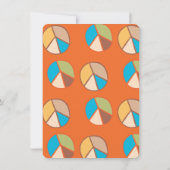 Retro Hippie 70er Jahre Zwei Groovy Peace Sign Einladung (Rückseite)