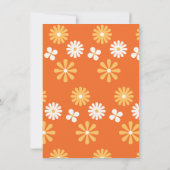 Retro Hippie 70's 60er Groovy Birthday Party Einladung (Rückseite)