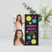 Retro Hippie Blume 2 Foto Abschluss (Stehend Vorderseite)