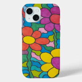 Retro Hippie Blume Art Case-Mate iPhone Hülle