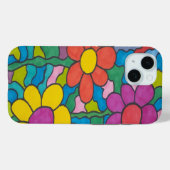 Retro Hippie Blume Art Case-Mate iPhone Hülle (Rückseite (Horizontal))