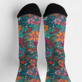 Retro Hippie: Blume Kind Socken (Oben)