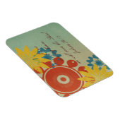 Retro-Hippie-Blume Magnet (Rechte Seite)