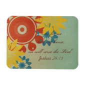 Retro-Hippie-Blume Magnet (Horizontal)