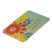 Retro-Hippie-Blume Magnet (Linke Seite)