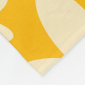 Retro-Hippie-Blumen Fleecedecke (Ecke)