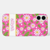 Retro-Hippie-Blumen-Gänseblümchen-Muster Case-Mate iPhone Hülle (Rückseite (Horizontal))
