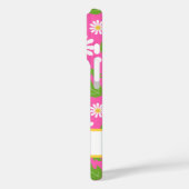 Retro-Hippie-Blumen-Gänseblümchen-Muster Case-Mate iPhone Hülle (Rückseite / Links)
