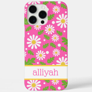 Retro-Hippie-Blumen-Muster mit Gänseblümchen iPhone 16 Pro Max Hülle