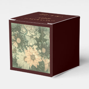 Retro Hippie bohemian Sommerzeit Hochzeit Geschenkschachtel