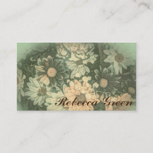 Retro Hippie bohemian Sommerzeit Hochzeit Visitenkarte