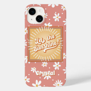 Retro Hippie Daisies Floral Sunshine 1960s 1970s Case-Mate iPhone 14 Hülle