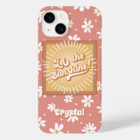 Retro Hippie Daisies Floral Sunshine 1960s 1970s