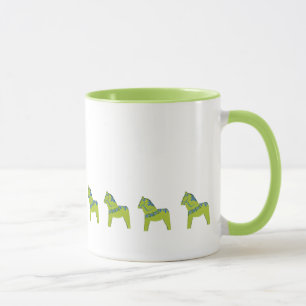 Retro Hippie Dala Horse Tasse