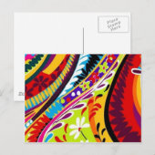 Retro Hippie Designs Postkarte (Vorne/Hinten)