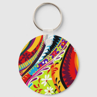 Retro Hippie Designs Schlüsselanhänger