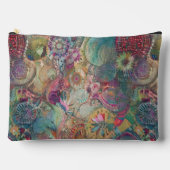 Retro Hippie: Fantasy Zippered Pouch Zubehörtasche (Vorderseite)