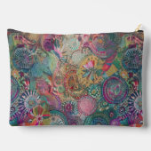Retro Hippie: Fantasy Zippered Pouch Zubehörtasche (Rückseite)
