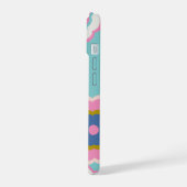 Retro Hippie Flora iPhone 15 Hülle (Linke Seite)