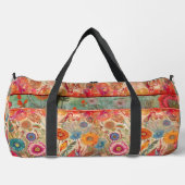 Retro Hippie: Folk Art Garden Duffle Bag (Vorderseite)