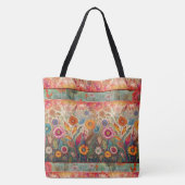 Retro Hippie: Folk Art Garden Tasche (Rückseite)