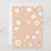 Retro-Hippie-Geburtstagseinladung Einladung (Rückseite)